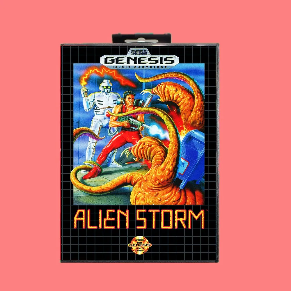 Alien Storm 16 Bit MD игровая карта включает розничную коробку для Sega Genesis & Mega Drive |