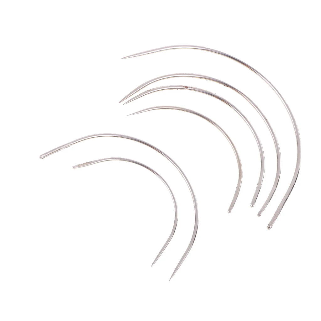 Набор для ручного ремонта 24 шт. изогнутые иглы ковра кожи холста швейная машина