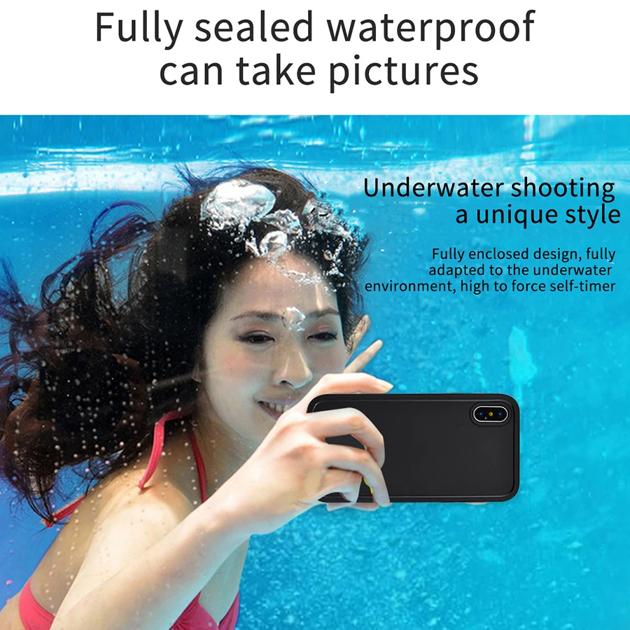 IP68 настоящий водонепроницаемый чехол для телефона для iPhone X, 8, 7 Plus, 6, 6S Plus, полная защита, чехол под водой для iPhone 5, 5S, XR, XS Max