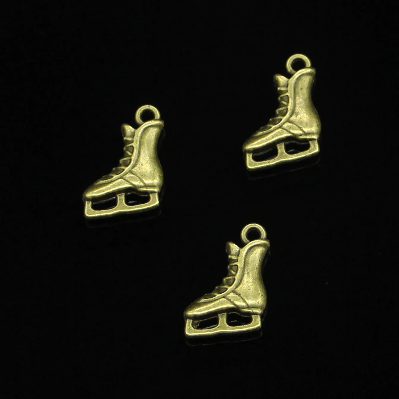 70pcs Antique Bronze Plated ice skates shoes Charms for Jewelry Making DIY Handmade Pendants 17*12mm | Украшения и аксессуары