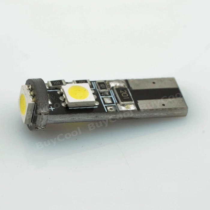 Прямая поставка с фабрики 1 шт. Белый T10 CANBUS 3SMD 5050 светодиодный автоматический