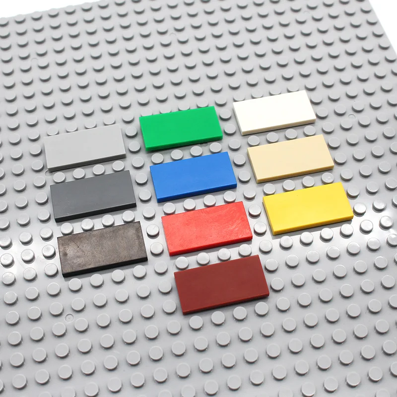 Строительные блоки Мпц плитка 2x4 87079 DIY просветить Материал основы Наборы кубиков