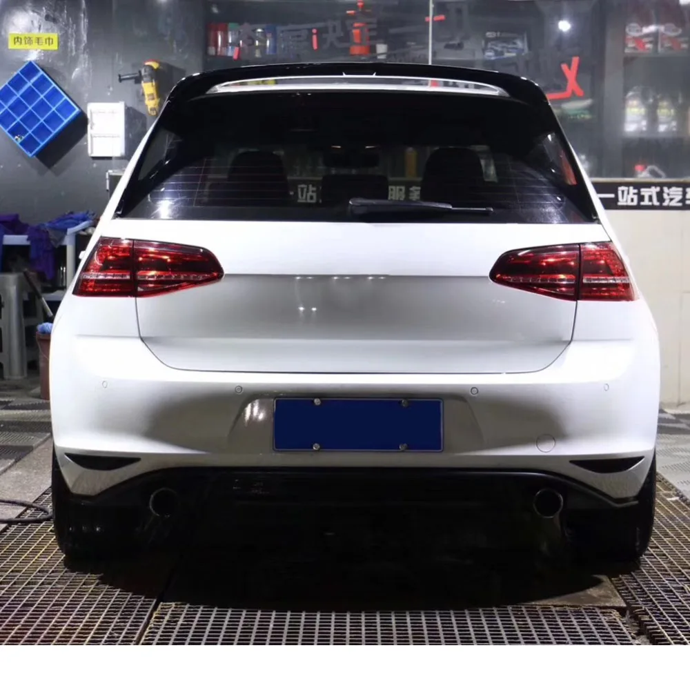 ABS Gloss Black Rear Wing Side Spoiler Lip for Volkswagen Golf 7 MK7 2014-2017 | Автомобили и мотоциклы