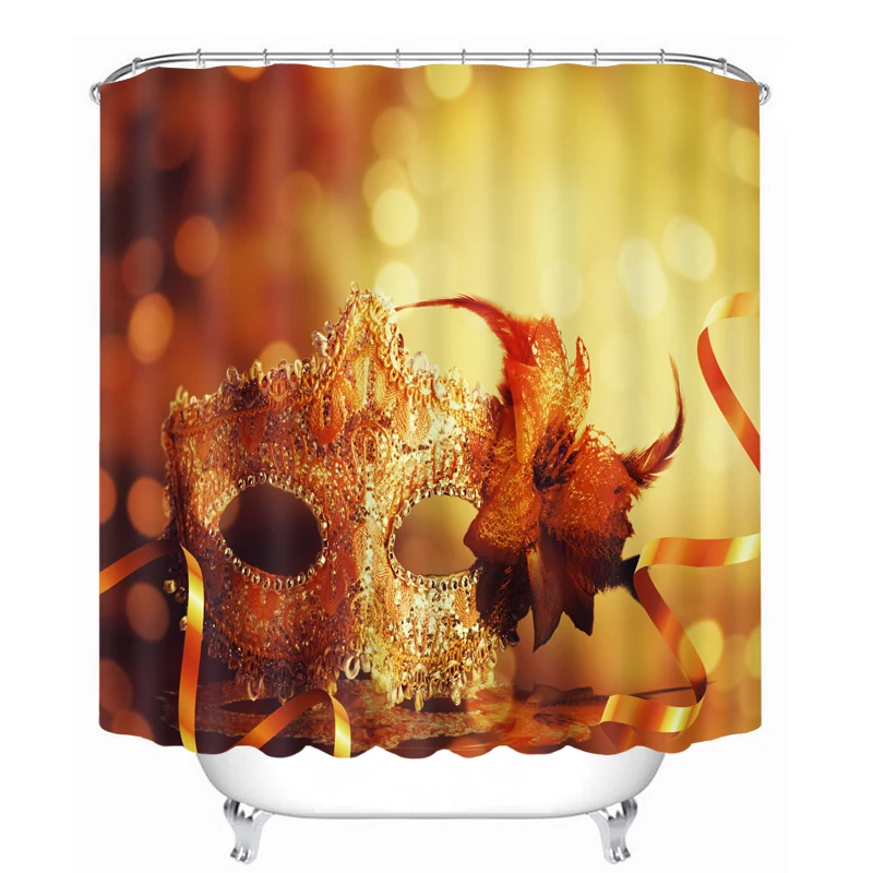 3D Сексуальная маска для вечеринки занавески душа цветная лента