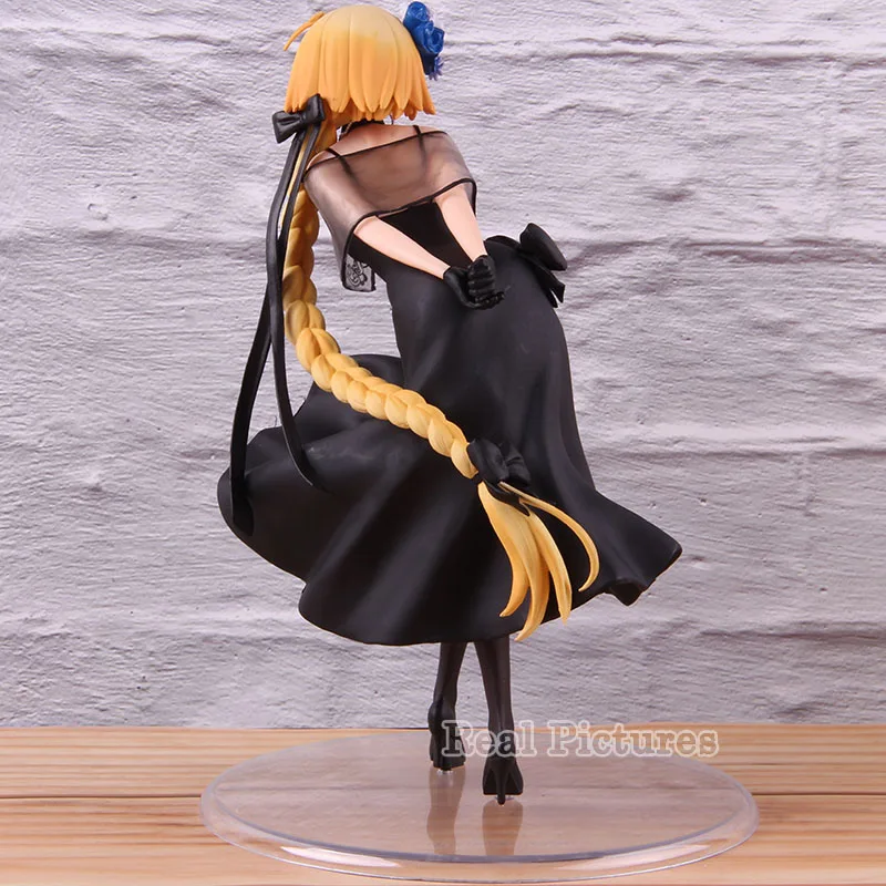 FGO Fate Grand Order фигурка линейка Жанна д 'Арк черное платье вер. 1/7 Масштаб ПВХ Коллекция Модель игрушки