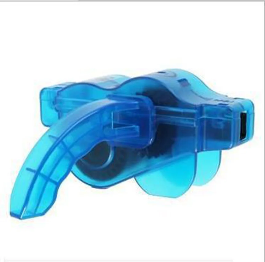 Синий портативный очиститель велосипедной цепи щетки для очистки машины скребок