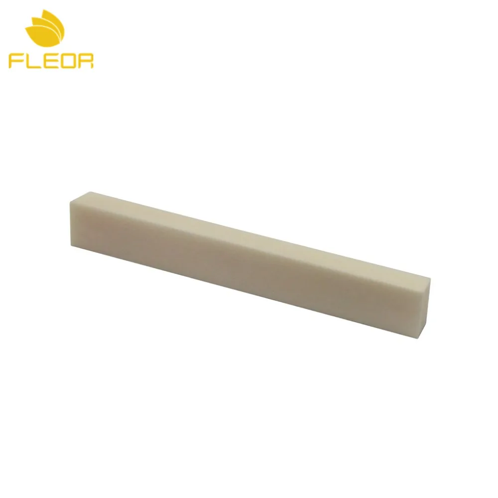 FLEOR 1 шт. нерезная гитарная Гайка Седло материал кость чистые DIY части 83*12*6 мм для