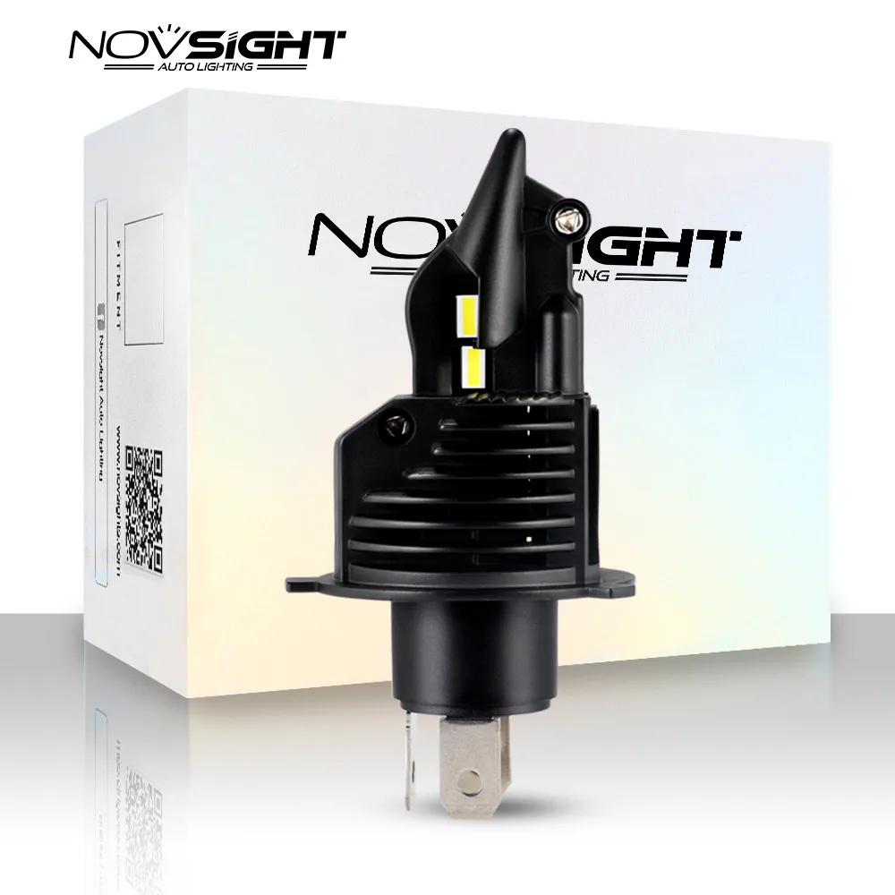 Novsight Новинка 6500 лм k белый 9 В Высокая яркость h4 светодиодные лампы для мотоцикла