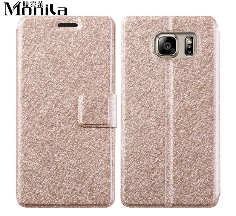 Monila Роскошный шелковый шаблон Стенд Открытое окно Флип кожаный чехол для Samsung Galaxy