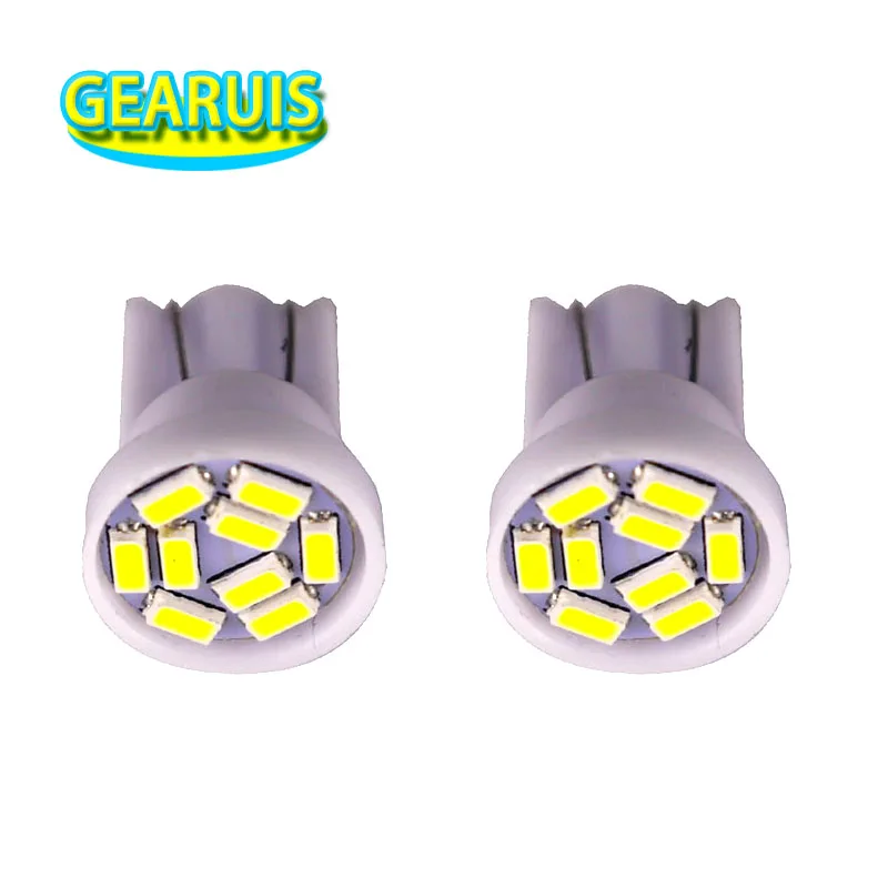 50 шт. Автомобильные светодиодные лампы T10 9 smd 3014 W5w 194 40MA лампа 168