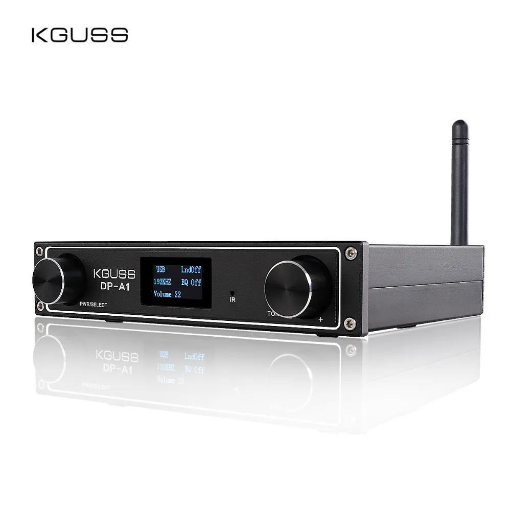 Настольный аудиоусилитель KGUSS DP A1 TAS5352A CSR64215 Bluetooth 4 2/USB/Fiber/Coax/AUX вход 24 бит 192 кГц 120