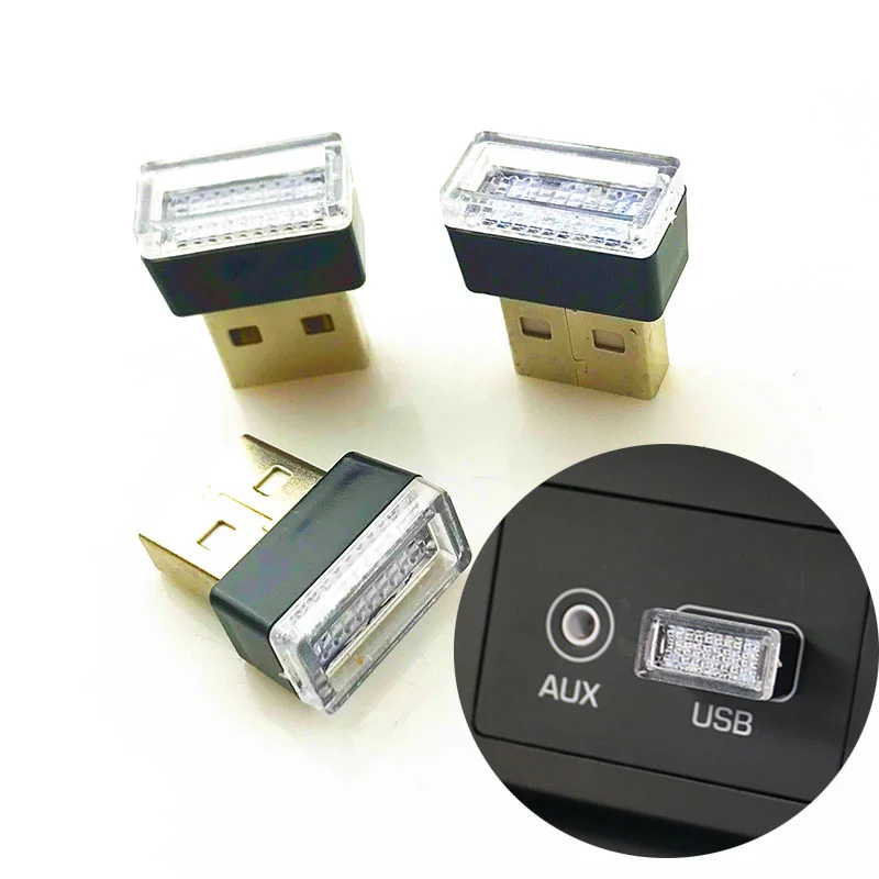 USB мини светодиодный ночник для салона автомобиля Нижняя лампа Citroen C-Quatre C-Triomphe