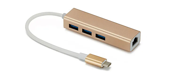 &quote ZHOU&quot EZTC010 Type-c 100M network card free drive +3.0HUB docking station 8152 chip RJ45 hub | Компьютеры и офис