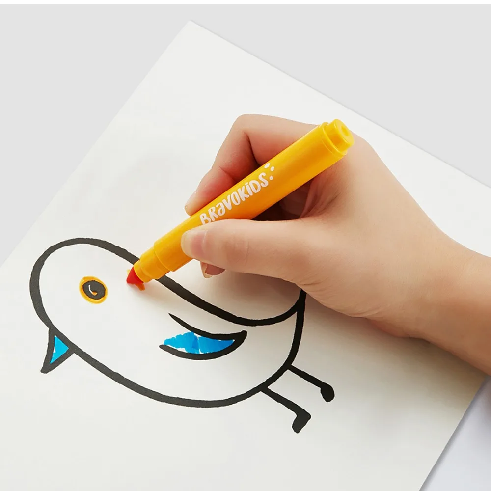 Xiaomi Mijia Youpin Bravokids 24 цвета моющиеся водные цветные ручки рифма цвет воды яркий цвет длинный и прочный
