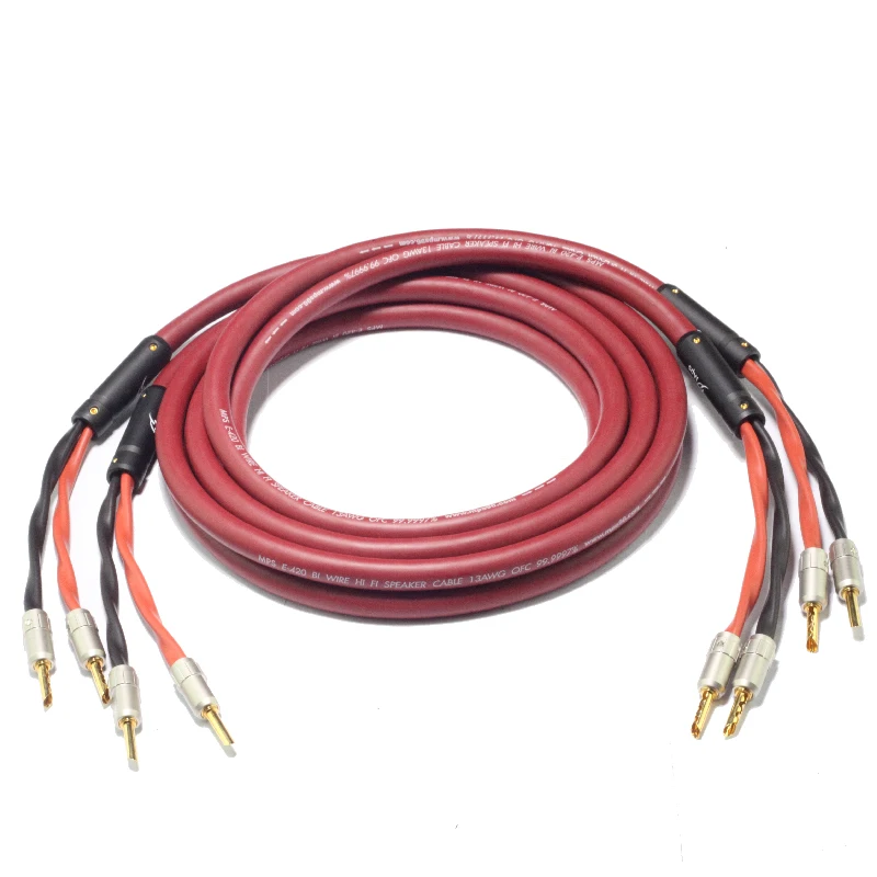 Высокочастотный микропроцессор E-420SP HiFi 99.9997% OFC 24 K позолоченный разъем типа банан