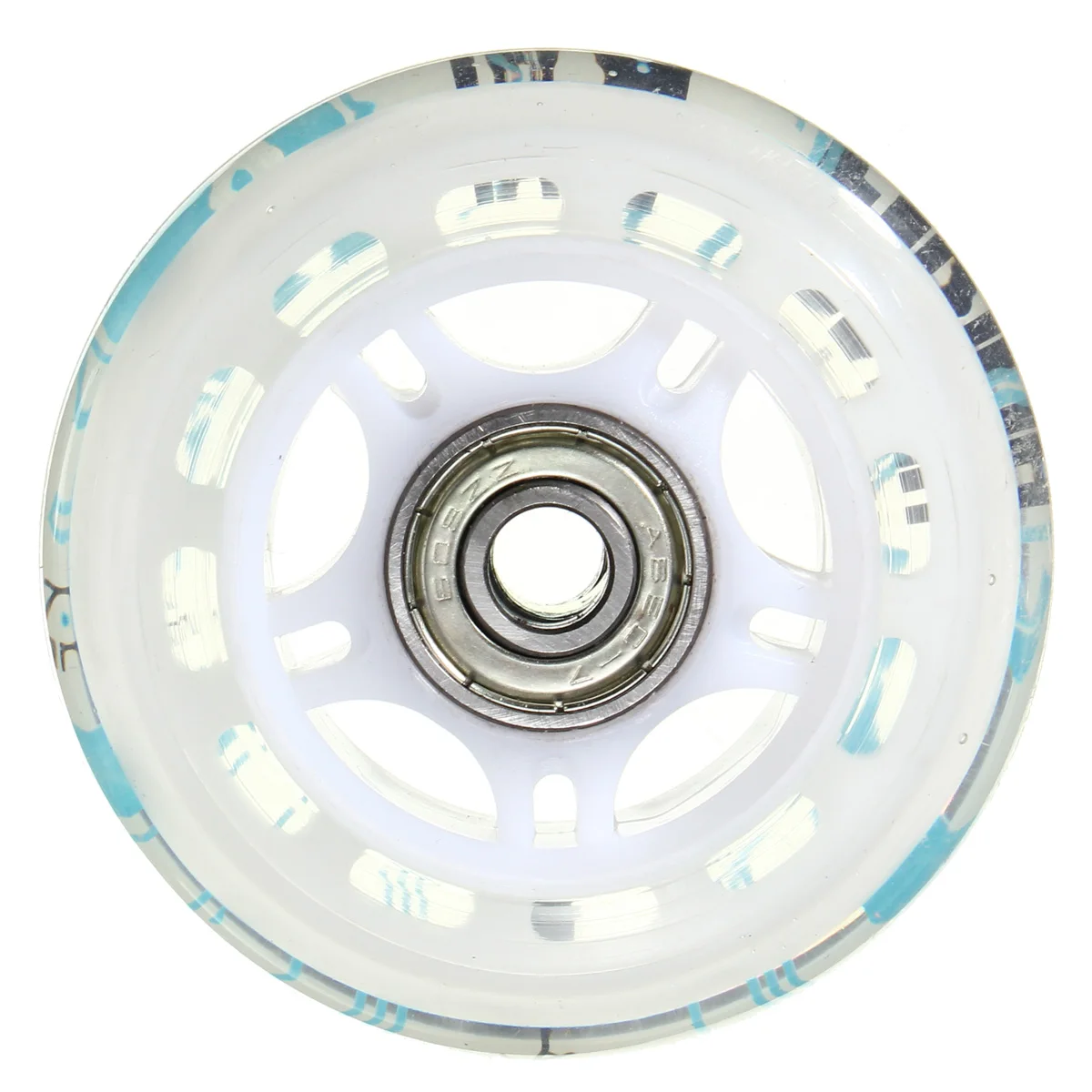 Blue White 70mm 8 шт/лот 82A роликовые коньки слайды колеса скейтборд колеса белый розовый синий 64 70 72 мм - Цвет: Blue White 70mm