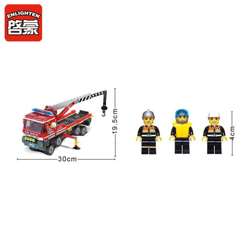 ENLIGHTEN All-Terrain Truck Blocks 417pcs Bricks Model Building Toys for Children Assembled DIY Toy Gift Brinquedos | Игрушки и хобби