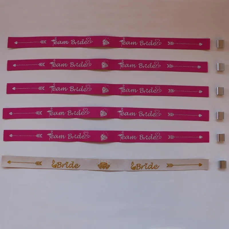 A 5 Rose and 1 White С надписью "Bride To Be" девичник вечерние браслет для невесты команда надпись «Bride Tribe» наручный ремень девичник Свадебные уп Декор IdentificationMark - Цвет: A 5 Rose and 1 White