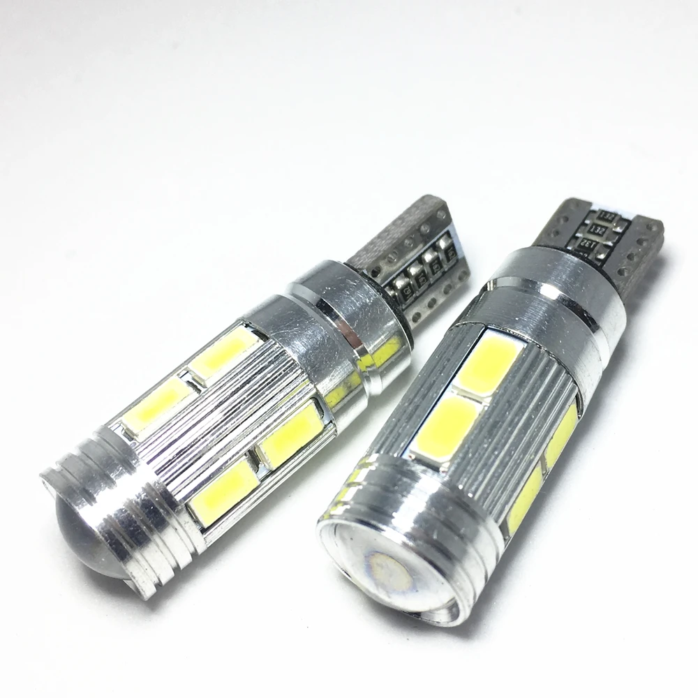 Автомобильный светодиодный светильник T10 Canbus 194 W5W 10 SMD 5630 для парковки боковый
