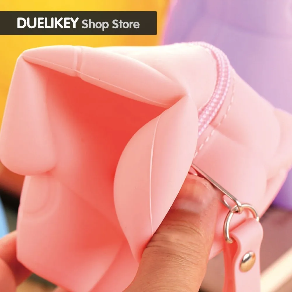 Free Shipping Silicone Big Hero Pencil Case 5 Colors Kawaii Multi-function Stationery School Supplies |