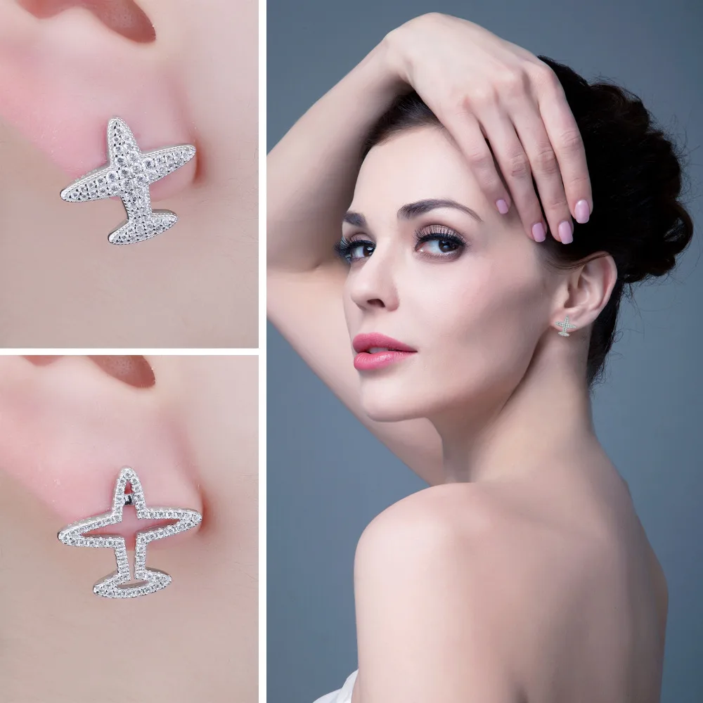 JewelryPalace Асимметричная самолет 0 3 т кубического циркония серьги 925 серебро |