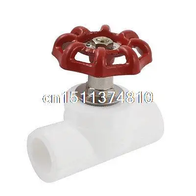 Красная ручка колеса фитинги для труб с диаметром отверстия от 0 75 до дюйма белый