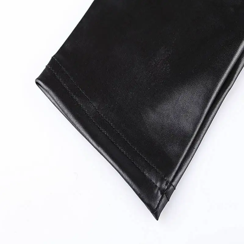 2018 черные кожаные сексуальные боди костюмы для женщин ПВХ эротические трико