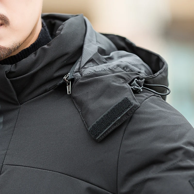 Мужская зимняя куртка большого размера 8XL 7XL 6XL 5XL теплые мужские пальто модные