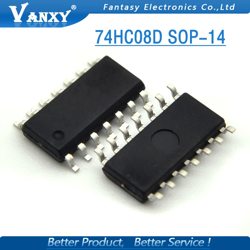 10 шт. 74HC08D SOP14 74HC08 SOP SN74HC08DR SOP-14 SN74HC08 SMD новая и оригинальная ИС | Электронные