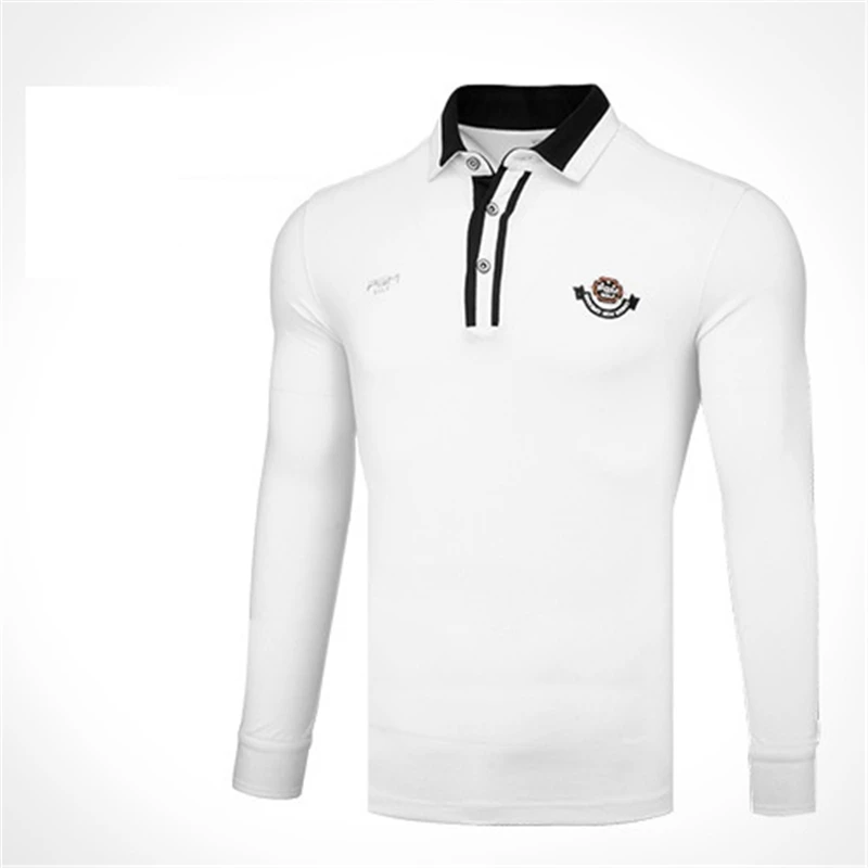 Pgm Golf Мужская футболка с длинными рукавами быстросохнущая дышащая удобная