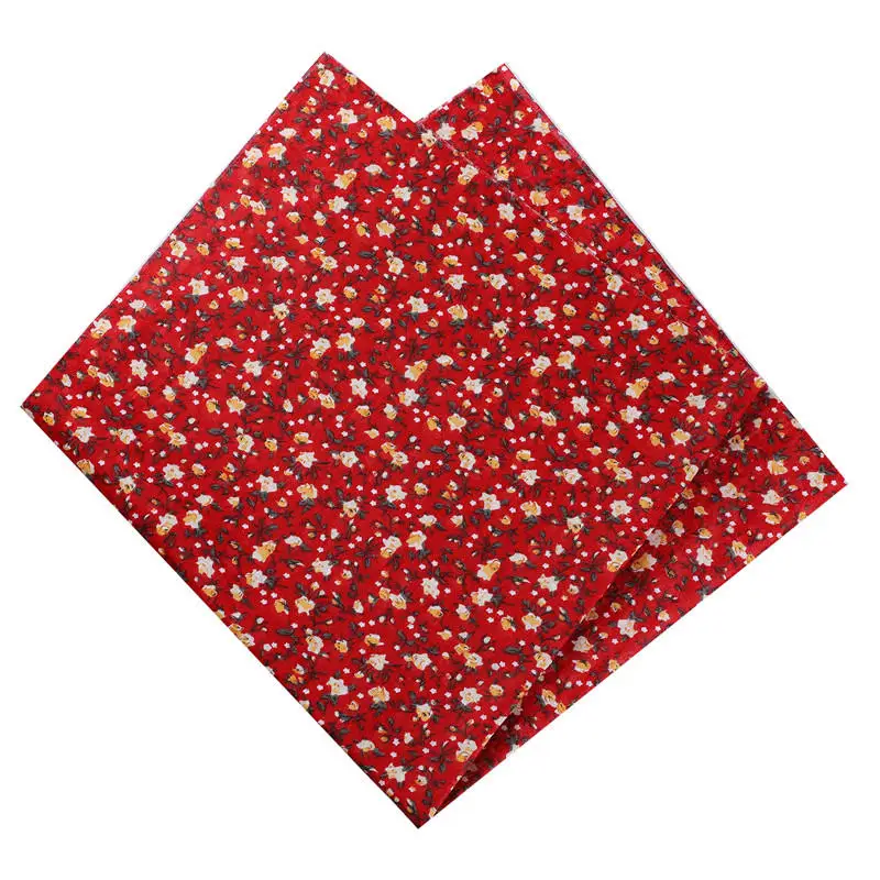 Красный, 50X50 см, хлопок, Цветочная, в горошек, в полоску, клетчатая ткань для кукол, Лоскутная одежда, шитье, рукоделие, домашний текстиль, 53126