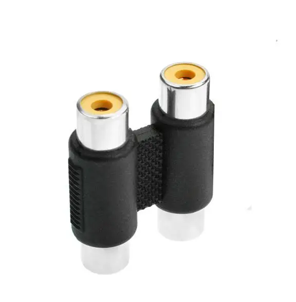 2 шт. RCA аудио видео Гнездо к гнезду соединитель Адаптер AV разъем|adapter plug|female plugplug