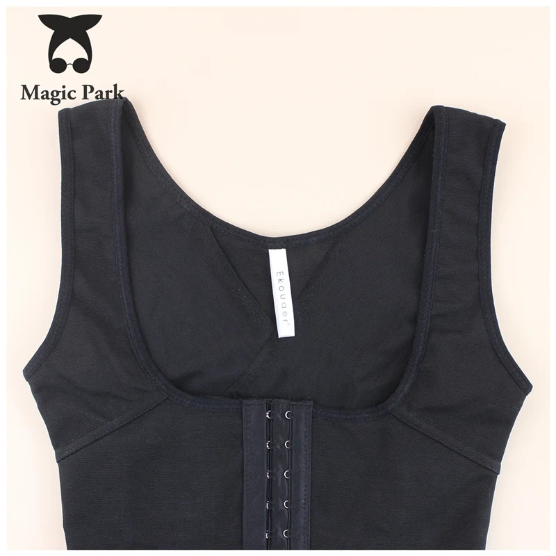 Magicpark S-4XL Талия Пластика живот черный Для женщин Shaper Топы корректирующие 6 рядов