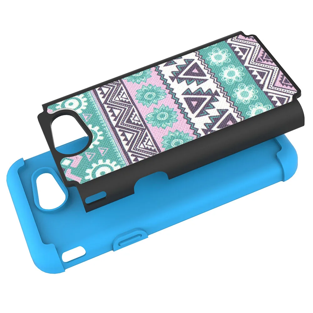 Двухслойный Племенной армированный чехол противоударный жесткий для Samsung Galaxy J3