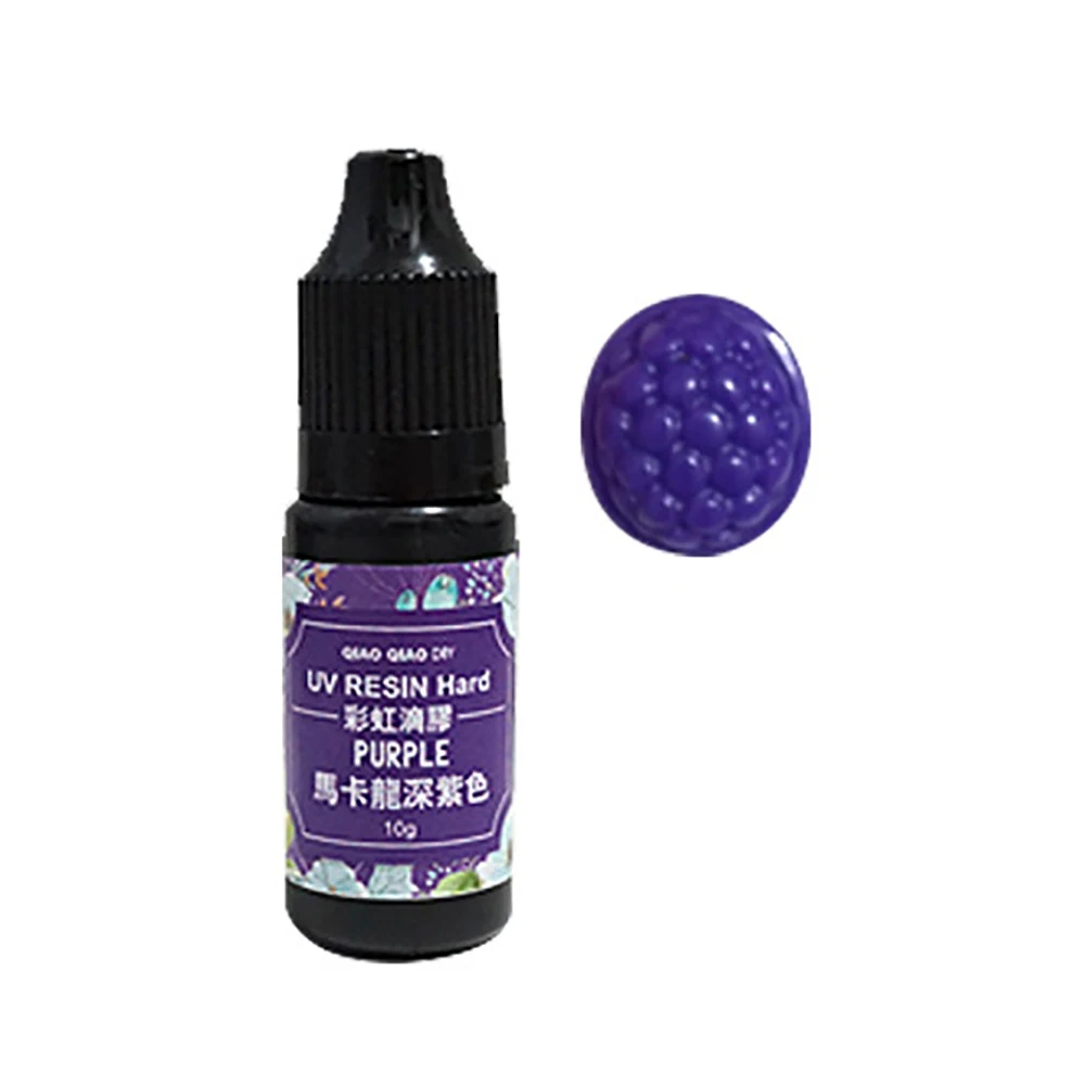 Dark Purple Сухой УФ полимерный клей Ультрафиолетового Отверждения смолы краситель пигмент DIY Ювелирные изделия инструменты ремесло украшения - Цвет: Dark Purple