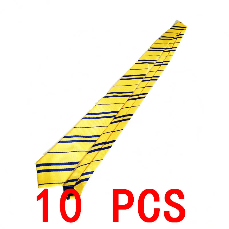 10 PCS No badge tie 10 шт/партия Гермиона шляпы галстук перчатки носки Гриффиндор Слизерин Hufflepuff Кепка Когтевран косплей костюм мужчины женщины шарф для мальчика, девочки - Цвет: 10 PCS No badge tie