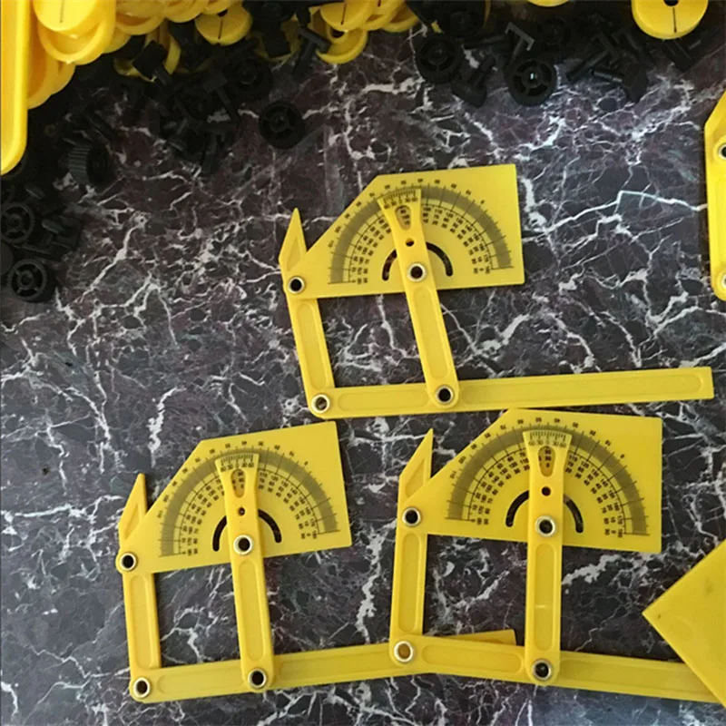 0-180 Angle Finder Plastic Protractor goniometer Miter Gauge Activities Folding Ruler ABS Plastic mu gong chi Measurement Right