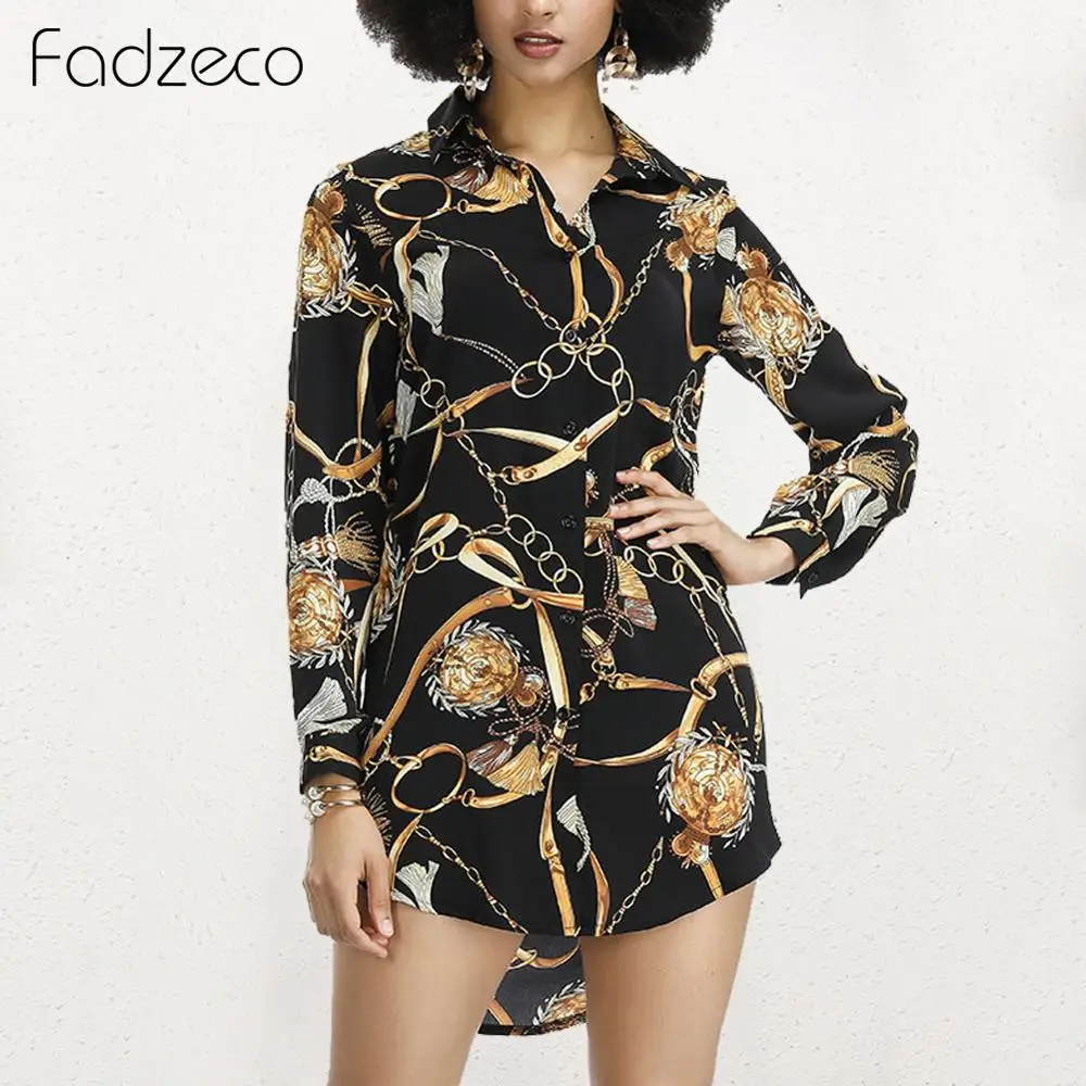 Fadzeco/Женская африканская Дашики платье рубашка элегантные рубашки с длинными