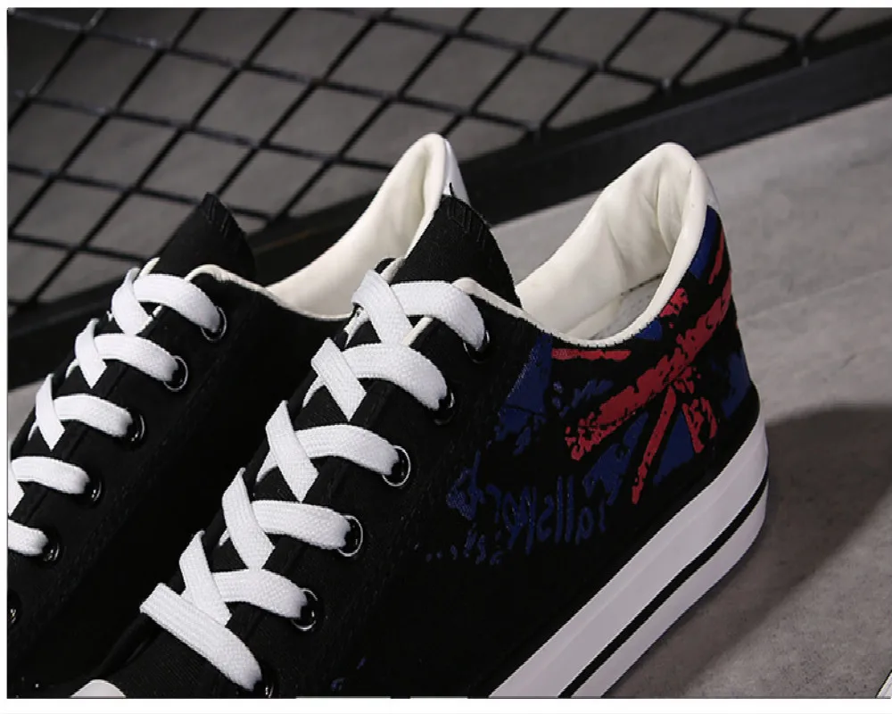 New 2017 Fashion Men Shoes High Quality Comfortable Canvas Lace-Up For Chaussure Homme | Обувь