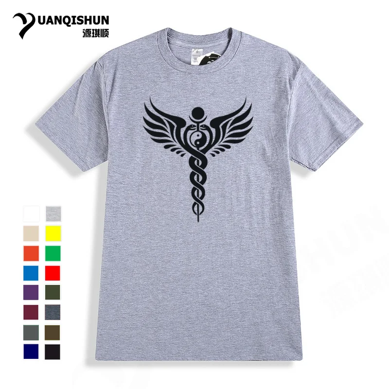Tai Chi Wing Print T-Shirt Dragon Rock Cotton Men Tshirt 16 Colors Boutique T Shirt Harajuku Unisex Casual Tee Hipster | Мужская одежда