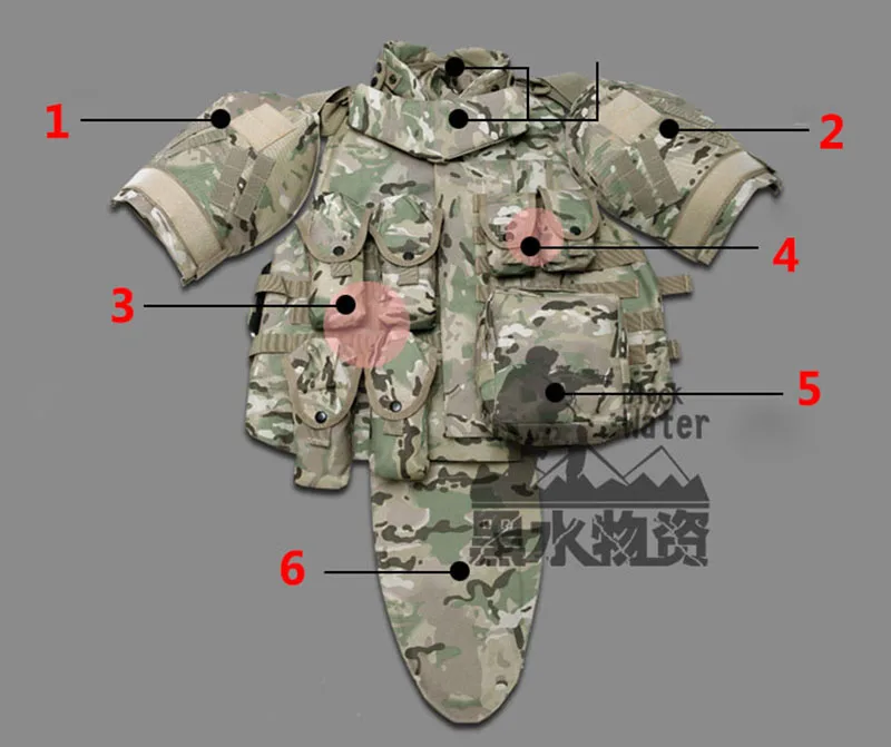Тактический Камуфляжный жилет OTV бронежилет в армейском стиле с сумкой/подушкой - Фото №1