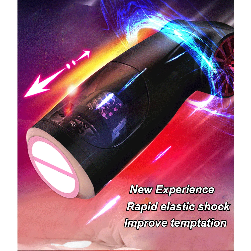 USB Charging Male Aircraft Cup Masturbation Massage Interactive Voice Automatic Piston With Headphone Sex Toy for Man | Красота и