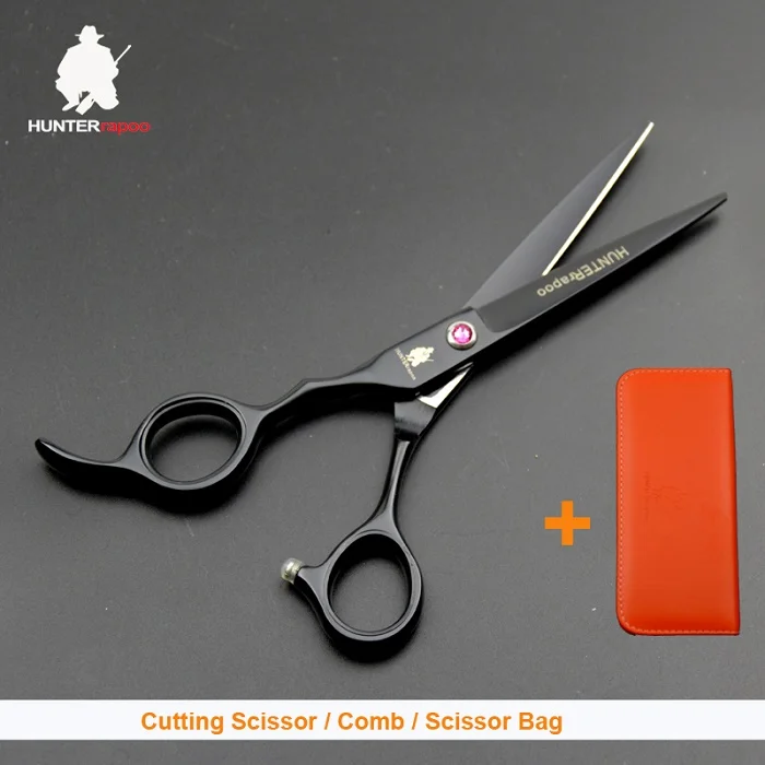 cut scissor and bag Скидка 30% HT9142 6 дюймов из нержавеющей стали для левшей, филировочные ножницы для стрижки волос, набор расчесок для парикмахерских салонов, ножницы для стрижки - Цвет: cut scissor and bag