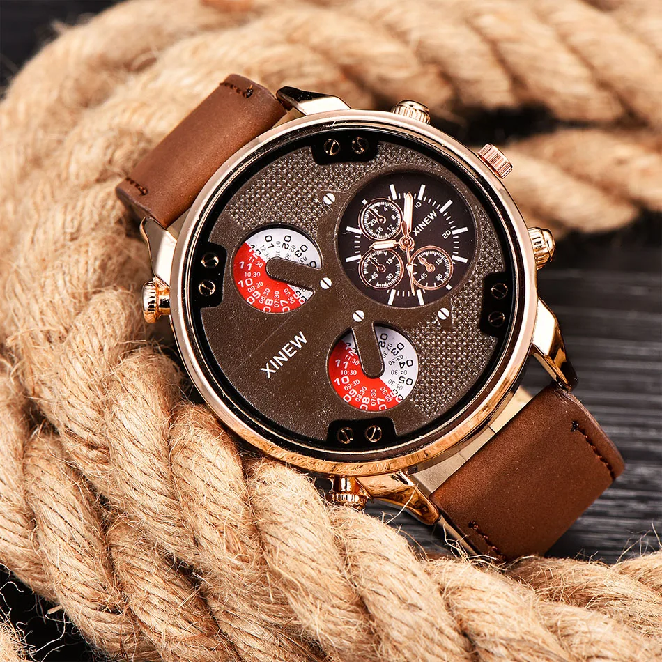 Мужские часы от лучшего бренда XINEW 2018 модные повседневные кварцевые аналоговые с