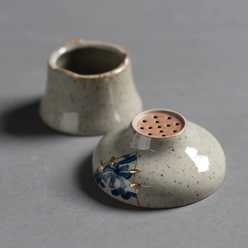 Керамический фильтр для чая с винтажным узором в японском стиле | Дом и сад