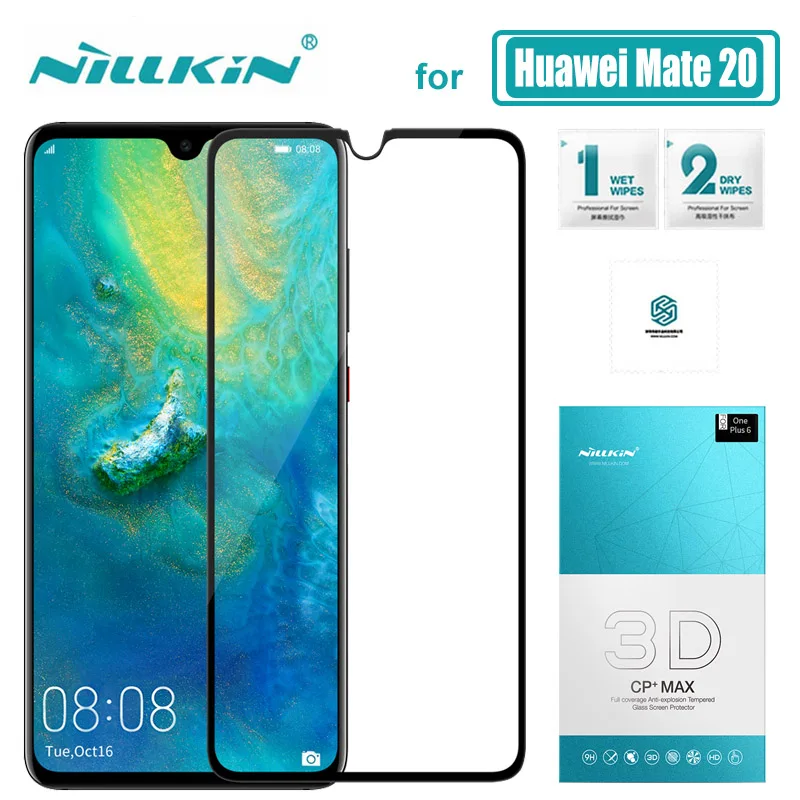 Защитное стекло Nillkin CP + Max для Huawei Mate 20 3D закаленное Mate20 пленка экрана 20|Защитные