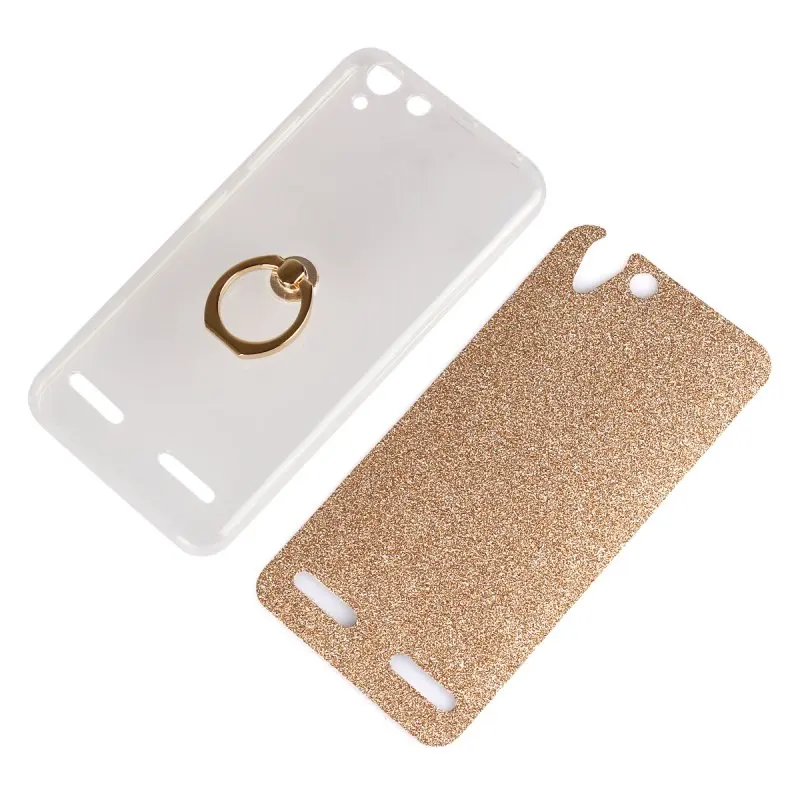 for Lenovo K5 Finger Grip Ring Holder Case Vibe Plus A6020 A 6020 Back Cover shiny Shell Coque Capa Hoesjes Etui |