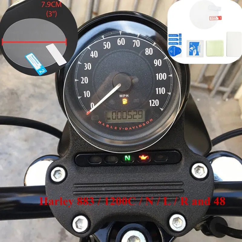 For Harley 883 / 1200C N L R and 48 Cluster Scratch Protection Film Screen Protector | Автомобили и мотоциклы