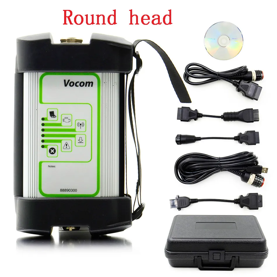 round head Для Volvo 88890300 Vocom интерфейс для Volvo/UD/Mack Vocom 88890300 AutoTruck диагностический инструмент - Цвет: round head