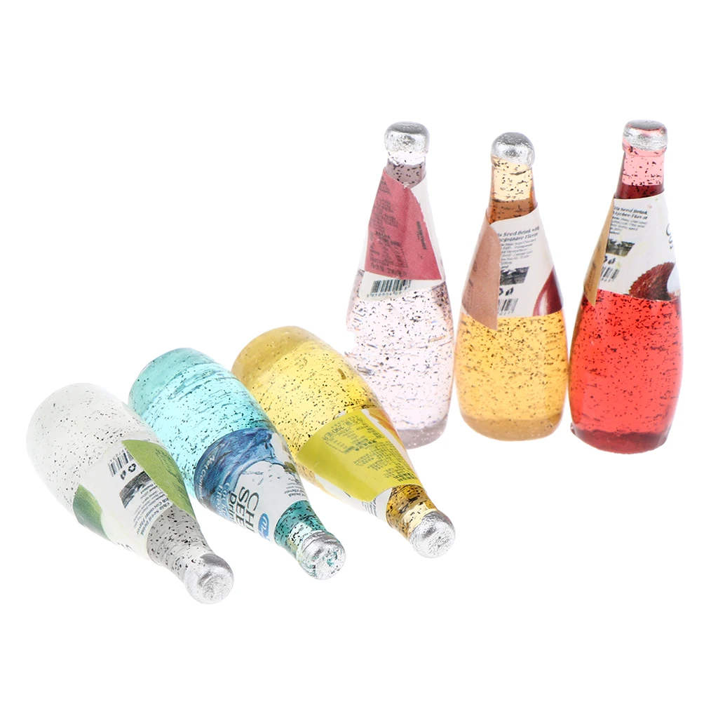 Миниатюрный Кукольный домик 6 штук Различные вкусы набор коктейльных бутылок